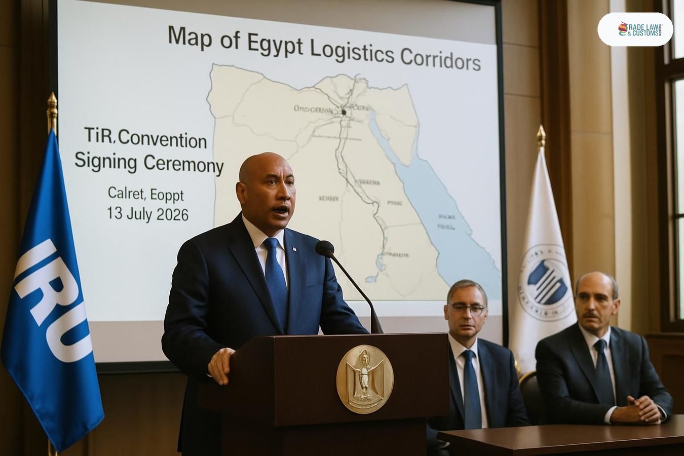Firma del acuerdo de garantía TIR en El Cairo con ministros egipcios y representantes de la IRU