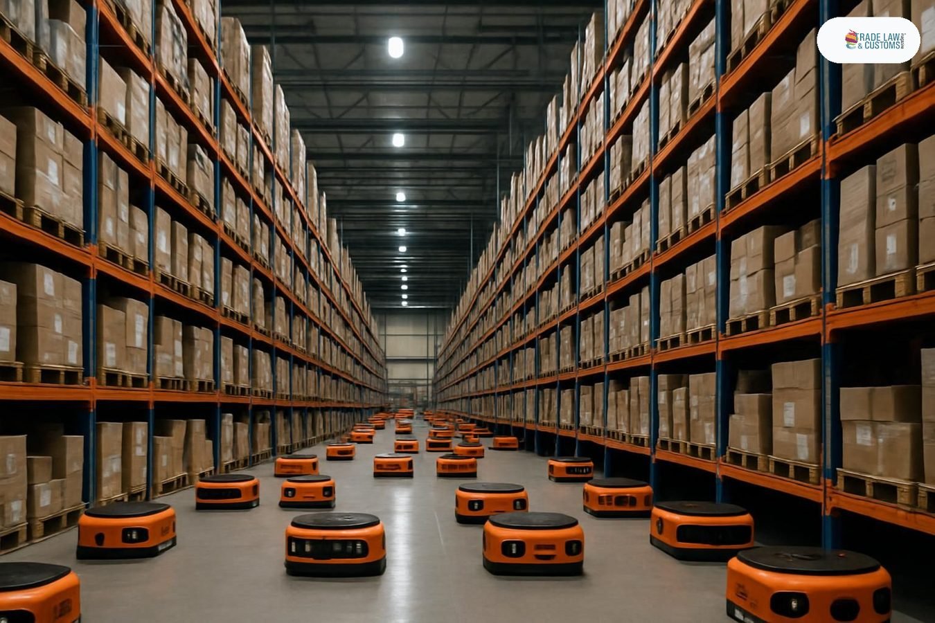 Robots autónomos trepamuros operando en centro de distribución de comercio electrónico en Europa.