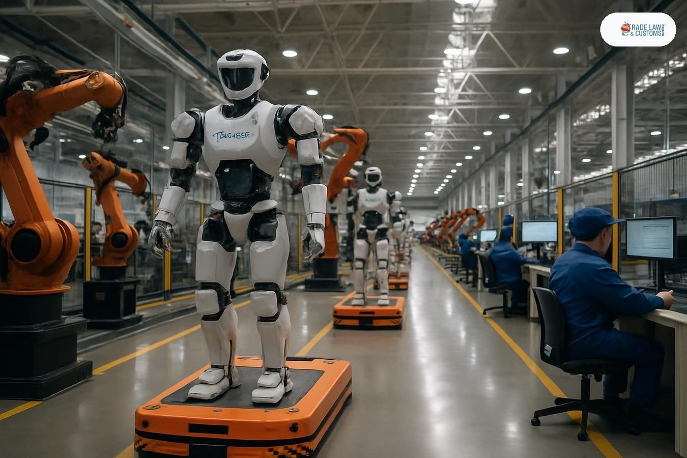 Línea de producción de robots humanoides Walker S en la fábrica UBTECH de Liuzhou, China, septiembre 2026.
