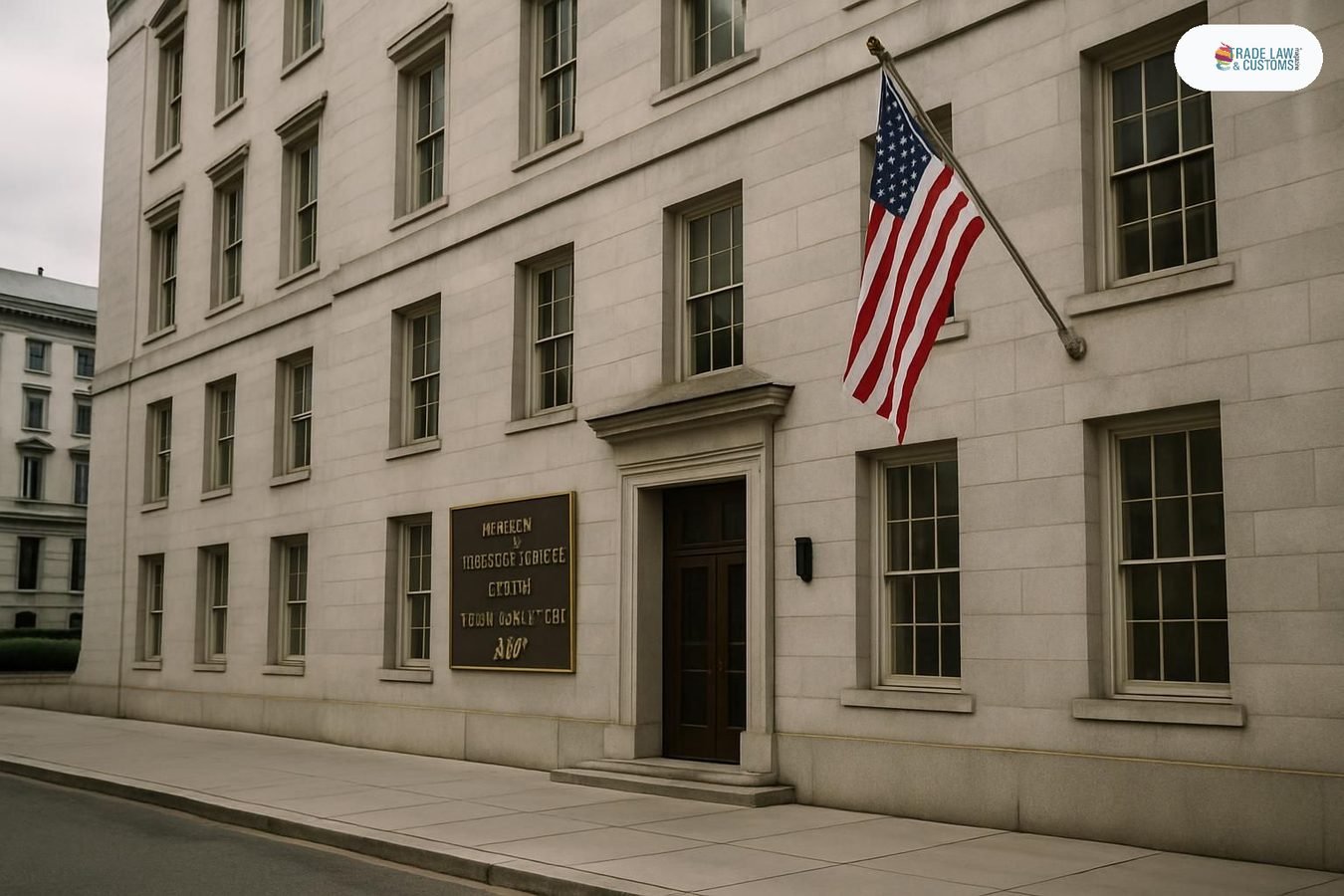 Fachada de la Oficina del Representante Comercial de EE.UU. (USTR) en Washington, sede de las negociaciones del T-MEC.