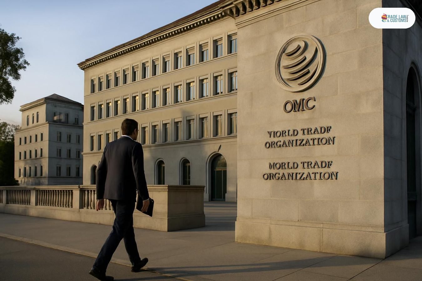 Sede de la Organización Mundial del Comercio en Ginebra el día de la publicación de sus nuevas perspectivas de comercio.
