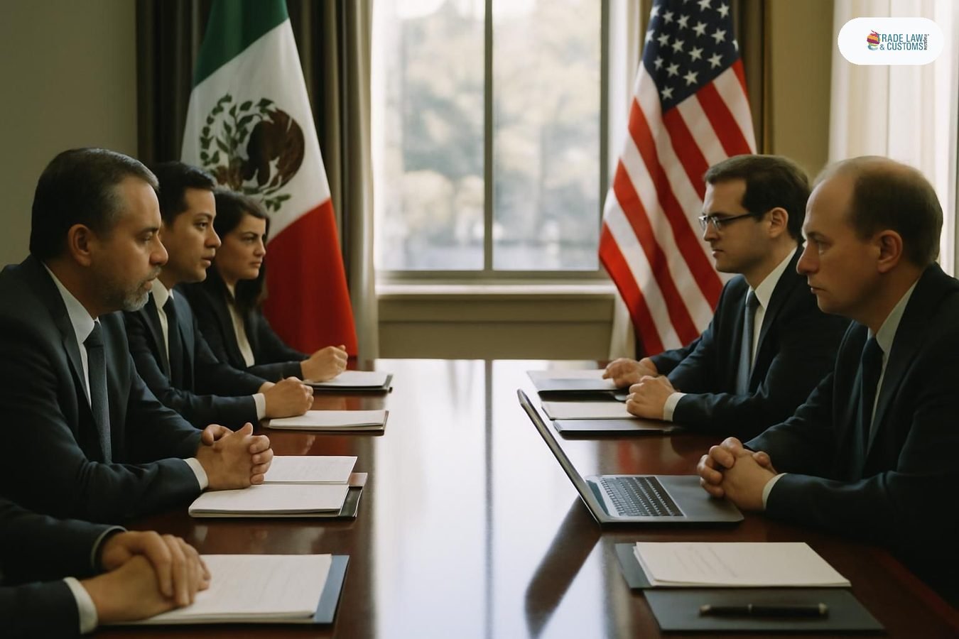 Negociadores de México y Estados Unidos en mesa de trabajo sobre revisión del T-MEC